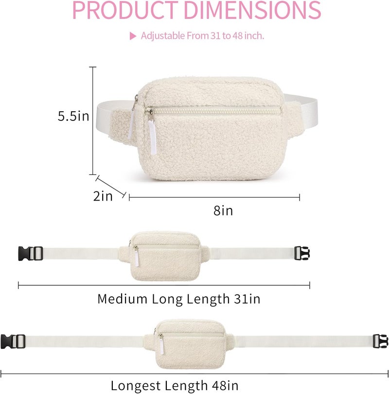 cotmcor Store Valentines Day Gifts for Kids: Fanny Pack Birthday Gift for 5 6 7 8 9 10 11 12 Year Old Teen Girls, Preppy Cute Trendy Stuff Colorblock Crossbody Bag Adjustable Belt Bags for Travel Outdoor - Image 3